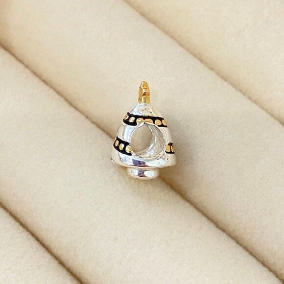Sterling Silver 925 Christmas Tree Bead for Charm Bracelet - Picture 3 of 5
